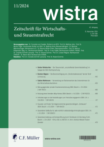 wistra cover aktuelle ausgabe