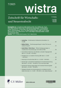 wistra cover aktuelle ausgabe