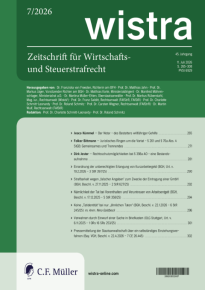 wistra cover aktuelle ausgabe