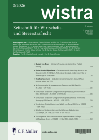 wistra cover aktuelle ausgabe